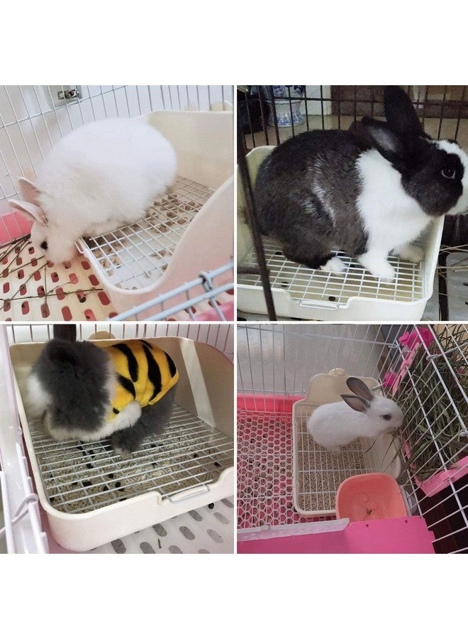 كاثسون صندوق فضلات الأرانب من كاثسون، مرحاض، قفص تدريب على استخدام المرحاض للحيوانات الأليفة، صينية زاوية، وعاء، صندوق فضلات، صندوق فراش، نافورة مياه معلقة، موزع تلقائي لخنازير غينيا البالغة، الأرانب، الهامستر، الشنشيلة، النمس - Image 3
