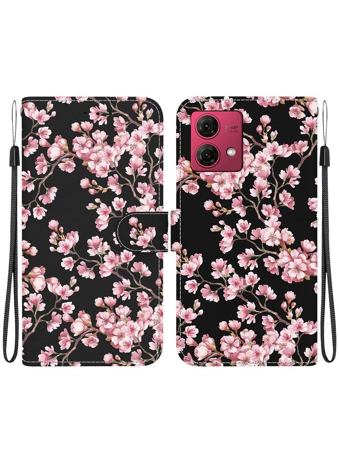 اس-توب جراب لهاتف موتورولا موتو جي 84 مصنوع من الجلد بتصميم كريستالي ملون - Image 1