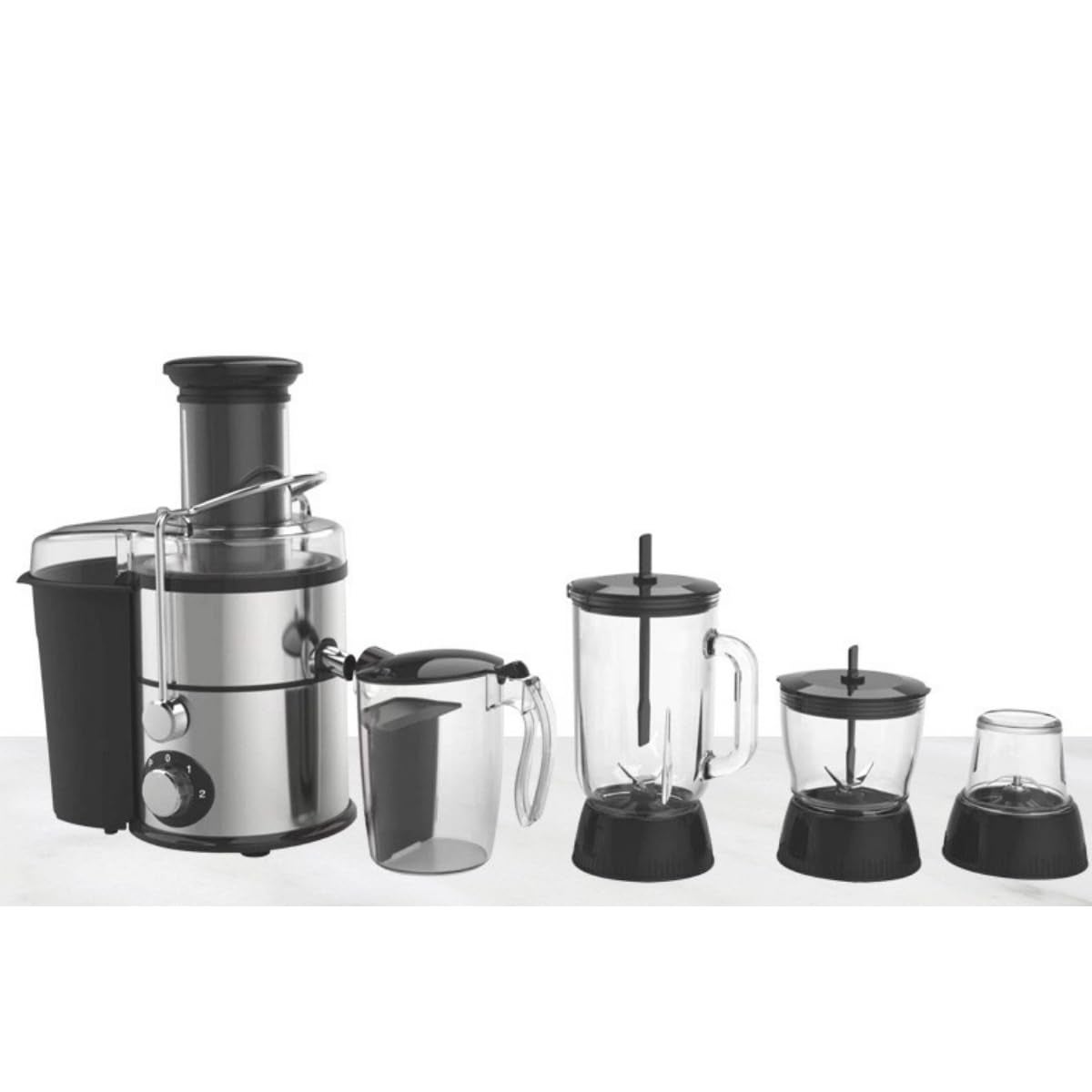 Multifunctional Electric Blender & Juicer/High-Speed Smoothie Maker, Ice Crusher, Food Processor, Grinder for Coffee, Spices & Nuts, Stainless Steel Blades, Pulse Function, Large Capacity Juicer