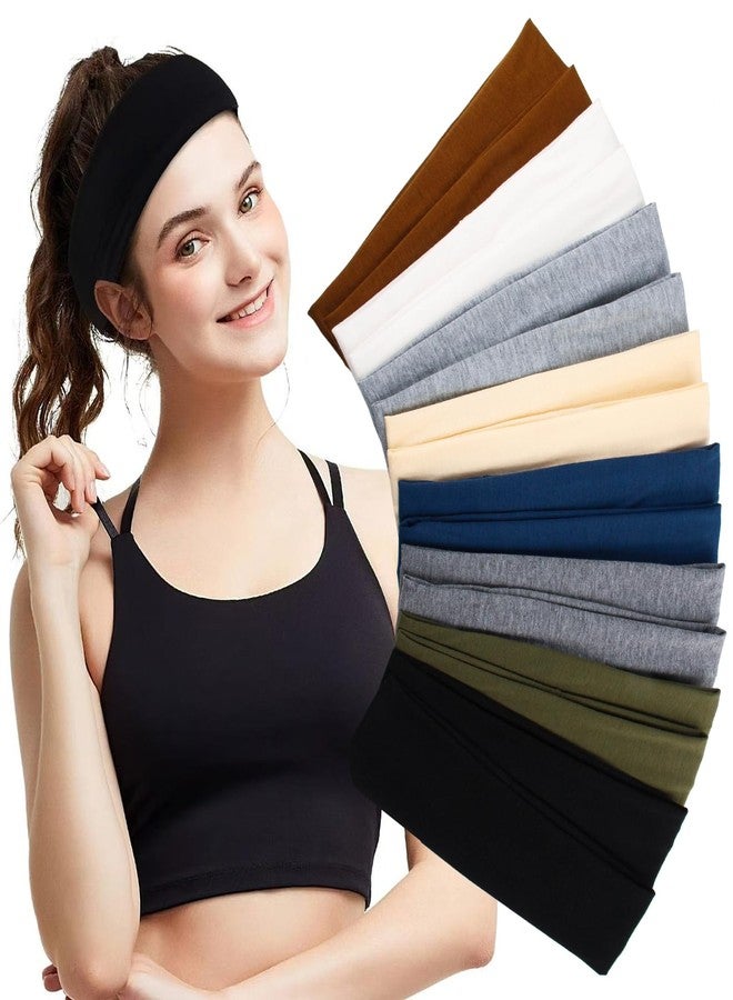 كاريد عصابات رأس رياضية لليوجا للنساء، عصابات رأس رياضية مرنة للبنات، عصابة رأس عريضة مانعة للانزلاق للتمارين الرياضية، عبوة من 16 قطعة، ألوان متعددة - Image 1