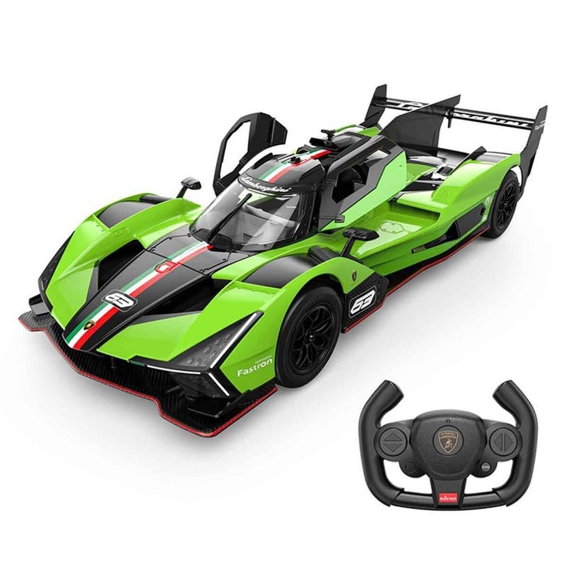 Rastar - Lamborghini SC63 1/14 Diecast Model with Remote Control - Green - 10150 - Image 1