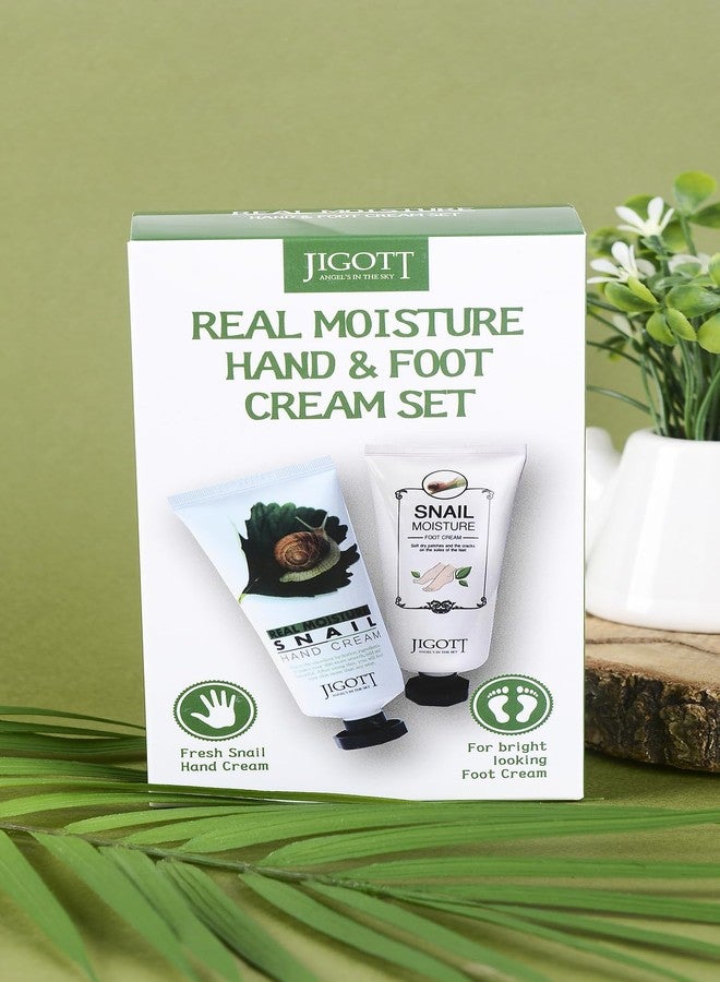 Jigott - Real Moisture Snail Hand & Foot Cream Set 3.4 FL OZ/100ml Each - Image 3