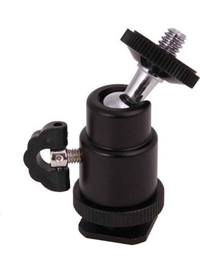 NIBEMINENT Mini Ball Head Holder Mount Bracket For Tripod DSLR Black  - Image 1