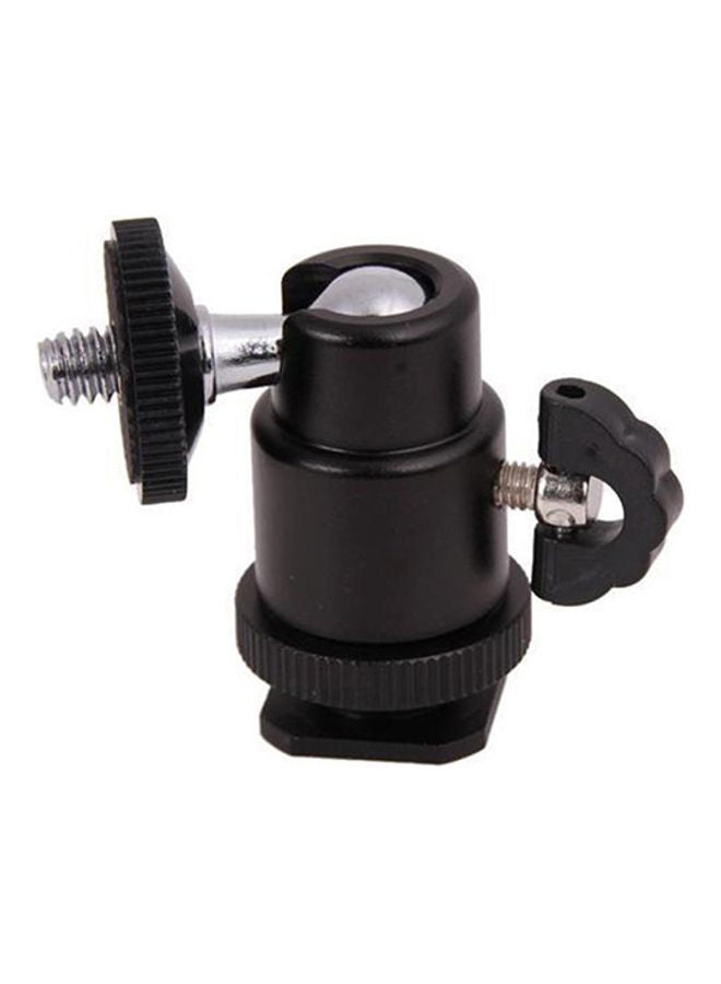 NIBEMINENT Mini Ball Head Holder Mount Bracket For Tripod DSLR Black  - Image 4