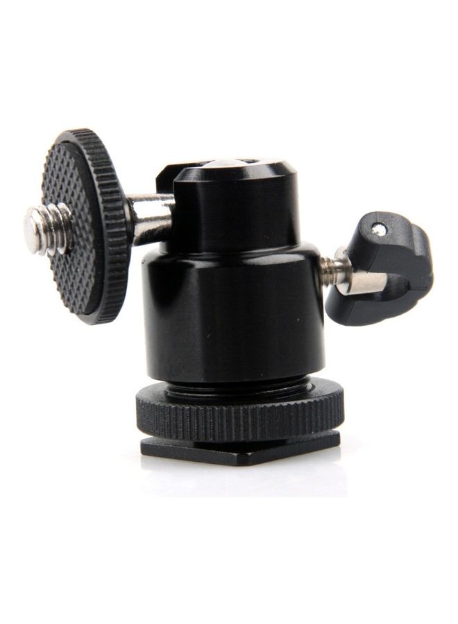 NIBEMINENT Mini Ball Head Holder Mount Bracket For Tripod DSLR Black  - Image 5