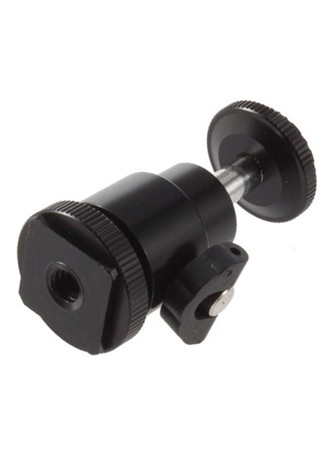 NIBEMINENT Mini Ball Head Holder Mount Bracket For Tripod DSLR Black  - Image 3