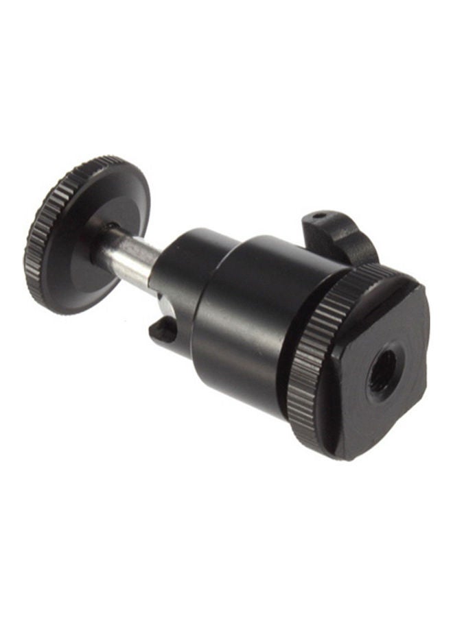 NIBEMINENT Mini Ball Head Holder Mount Bracket For Tripod DSLR Black  - Image 2