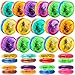 Flahard 24 Pcs Colorful Light up Yo Yo Ball Bulk LED Responsive Ball Auto Return Bearing Balls Yoyo for Beginner Birthday Classroom Bag Fillers Prizes Gifts 8 Colors - Image 2