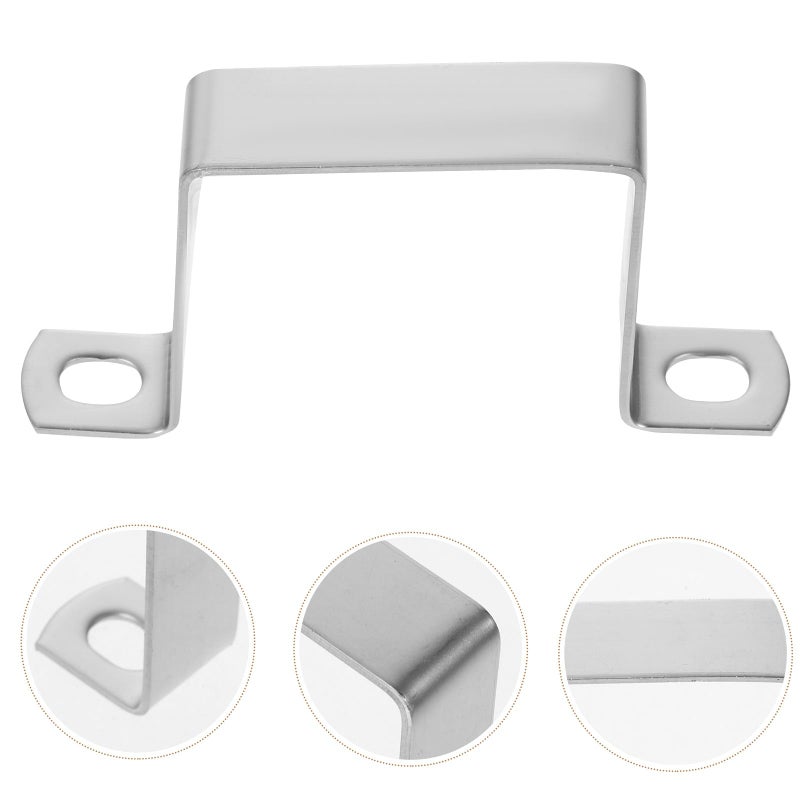 304 Stainless Steel 60x60mm Heavy Duty Square Tube Clamp U Bracket For Plumbing Woodworking - Image 5