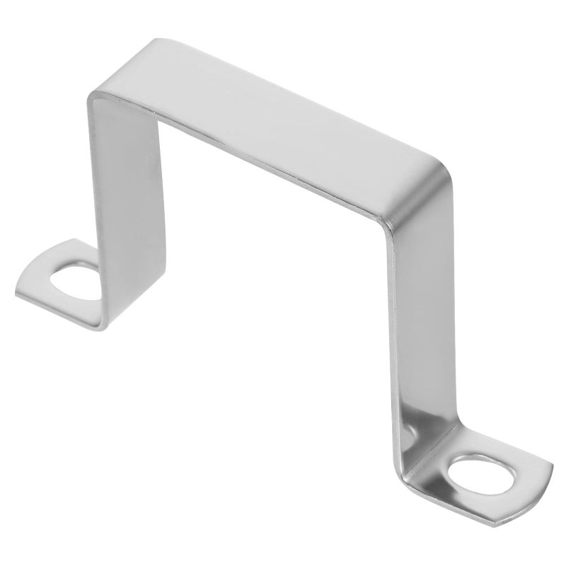 304 Stainless Steel 60x60mm Heavy Duty Square Tube Clamp U Bracket For Plumbing Woodworking - Image 2