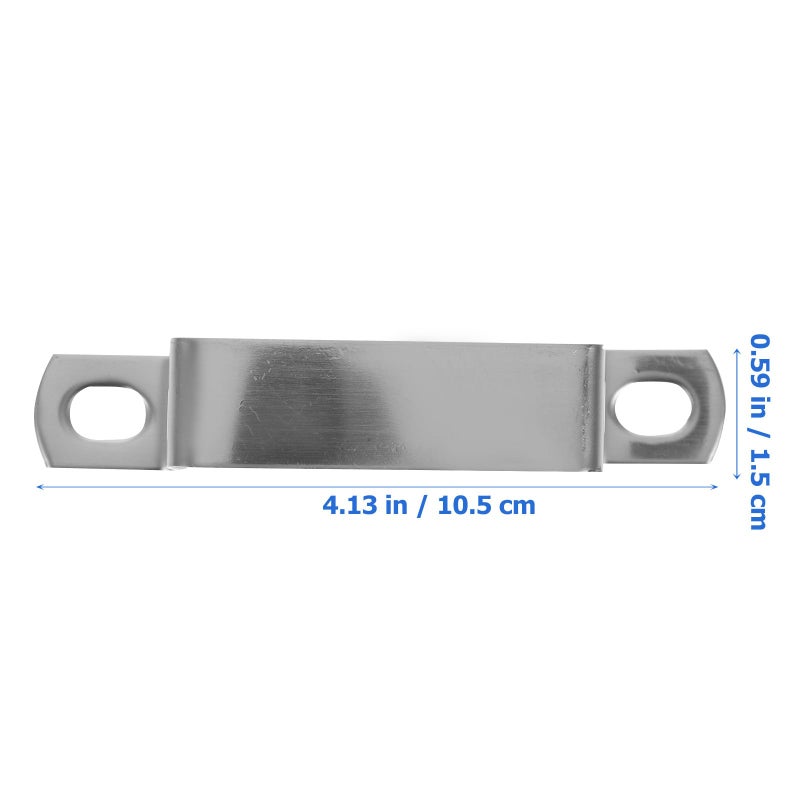 304 Stainless Steel 60x60mm Heavy Duty Square Tube Clamp U Bracket For Plumbing Woodworking - Image 3