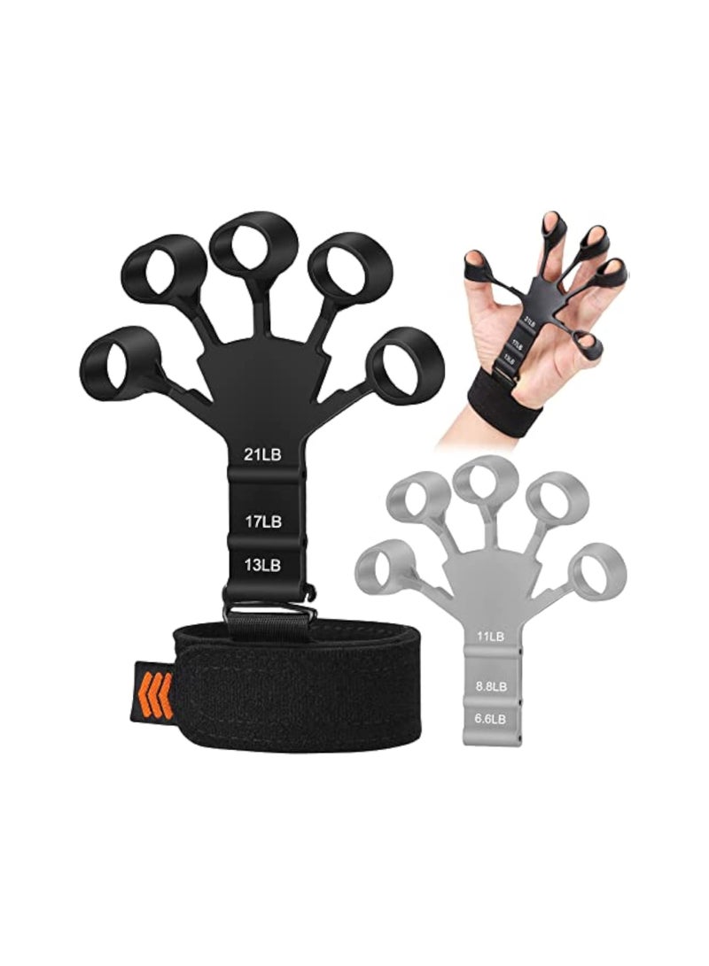 Generic Hand Grip Strengthener - Adjustable Finger Exerciser and Finger Stretcher - Grip Strength Trainer for Hand Therapy, Rock Climbing - Relieve Pain for Arthritis, Carpal Tunnel - Image 1