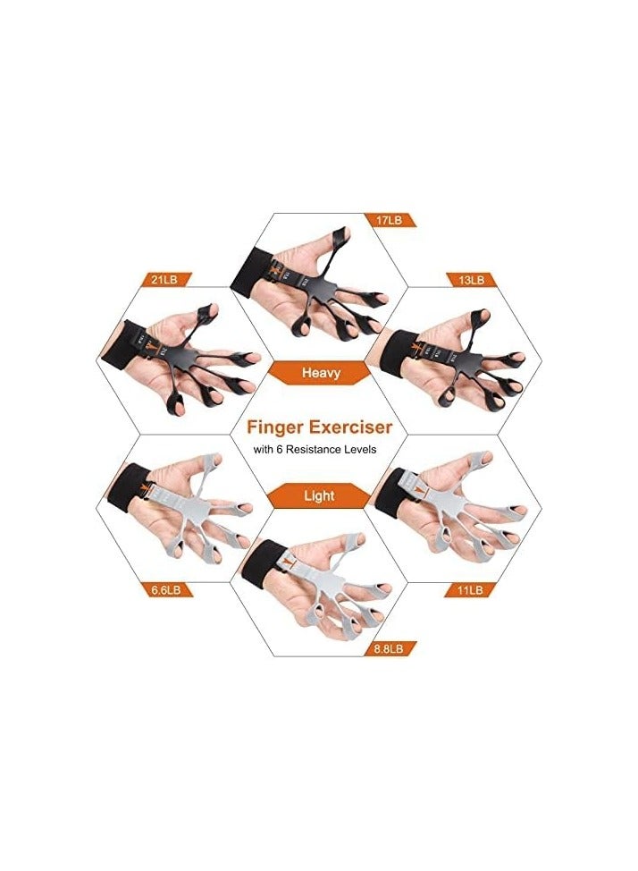 Generic Hand Grip Strengthener - Adjustable Finger Exerciser and Finger Stretcher - Grip Strength Trainer for Hand Therapy, Rock Climbing - Relieve Pain for Arthritis, Carpal Tunnel - Image 4