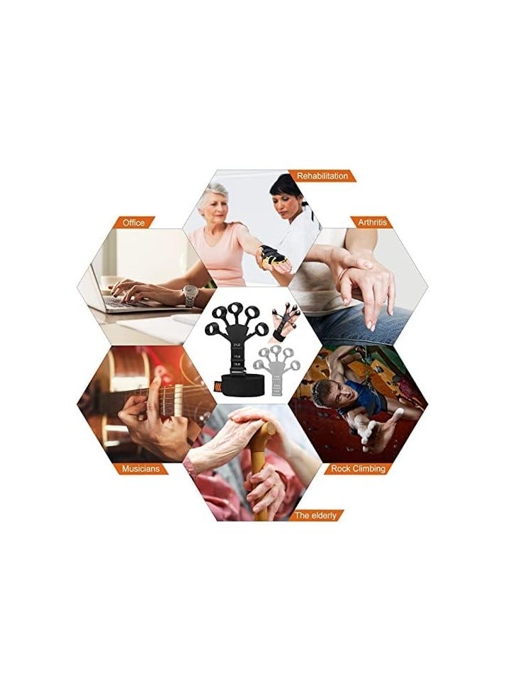 Generic Hand Grip Strengthener - Adjustable Finger Exerciser and Finger Stretcher - Grip Strength Trainer for Hand Therapy, Rock Climbing - Relieve Pain for Arthritis, Carpal Tunnel - Image 5