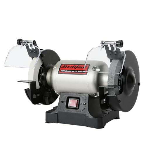 BUCKTOOL 6-Inch 1/3HP Low-Speed Bench Grinder, High Precision Wobble-free Wheel Grinder, TLG-150S - Image 1