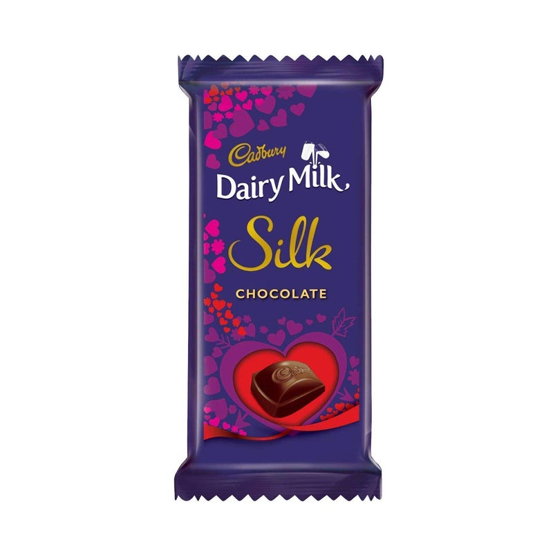 YaYa Cafe TheYaYaCafe Birthday Gifts Chocolate Gifts Combo for Girlfriend Boyfriend Heart Shape Cushion with Filler Bunch of 5 Red Roses 1 Dairy Milk Silk 60g Set of 3 Hamper Love Birds - Image 4