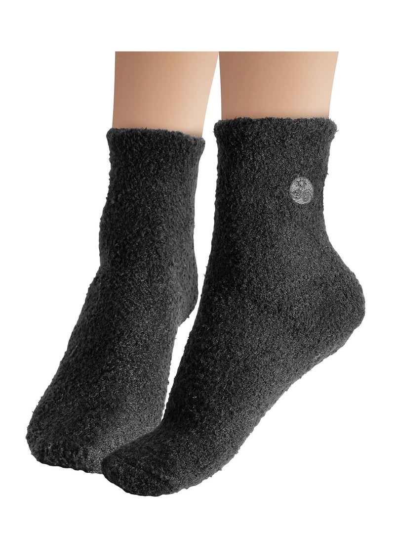 Earth Therapeutics - Earth Therapeutics Aloe Socks - Double Pack - Gray/Black (2 Pairs) - Image 1