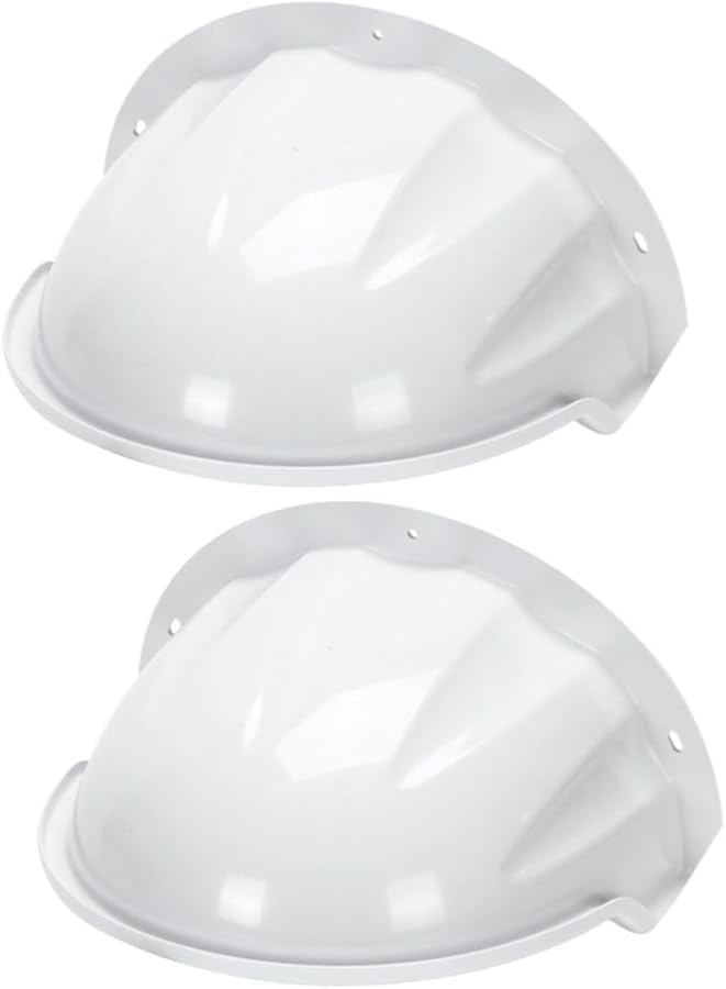 Jojofuny 2Pcs White Outdoor Camera Rain Cover Protective Shield Easy Install Durable - Image 1