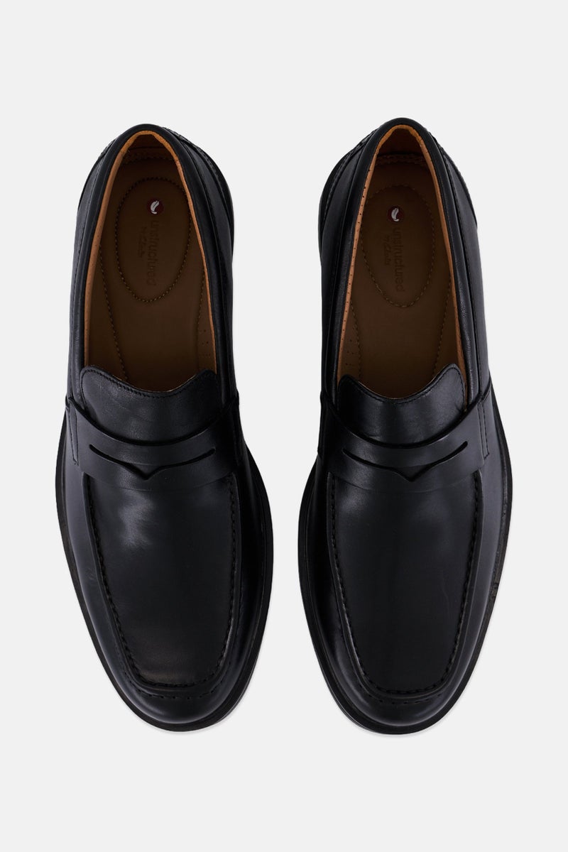 clarks Men Standard Un Aldric Step Slip On Casual Shoes, Black - Image 2