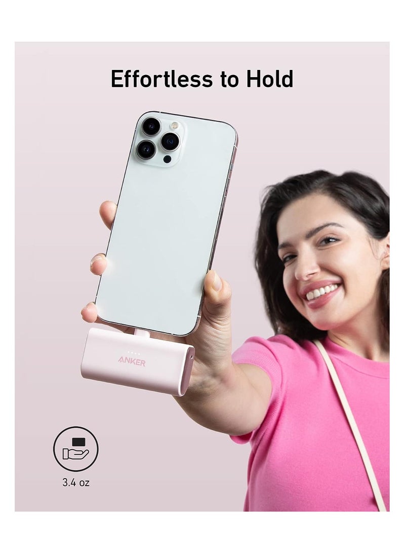 شاحن محمول من Anker مع موصل Lightning مدمج، معتمد من MFi، حزمة بطارية 5000 مللي أمبير في الساعة 12 وات، متوافق مع iPhone 14/14 Pro / 14 Plus / 14 Pro Max، iPhone 13 و12 Series (أسود) - Image 5