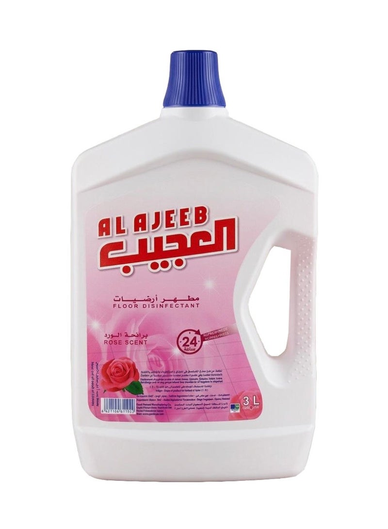 Ajeeb FLOOR DISINFECTANT ROSE SCENT 3LTR AL AJEEB - Image 2