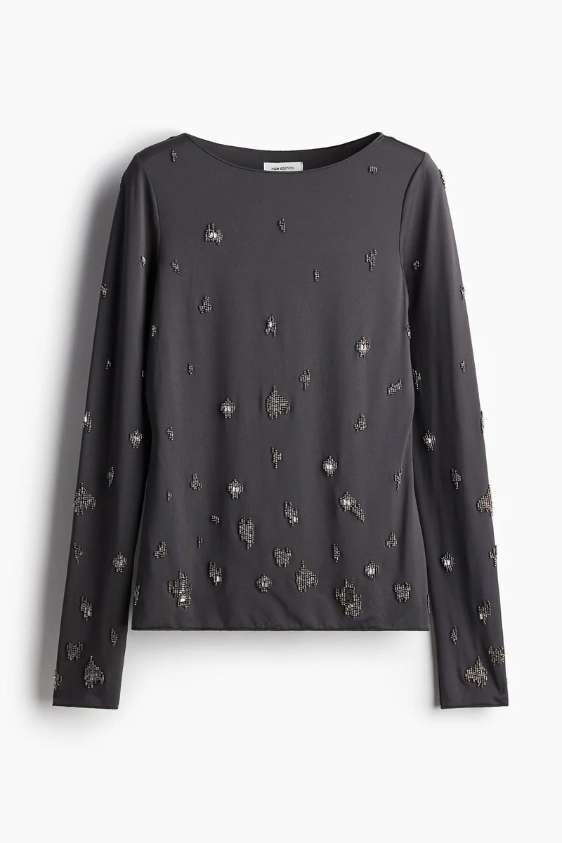 H&M Bead-embellished top