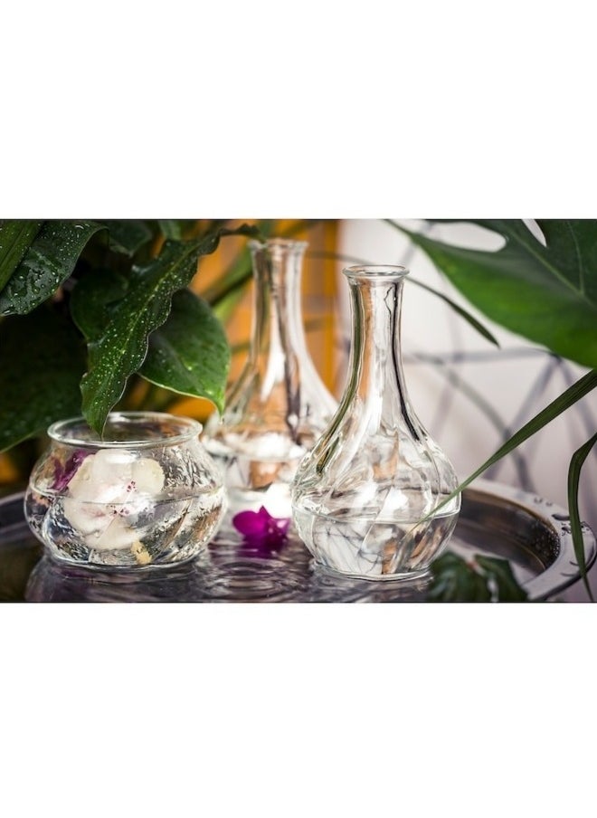 Ikea Modern Transparent Flower Vase for Living Room Bedroom Office Flower Arrangement 17cm  - Image 4