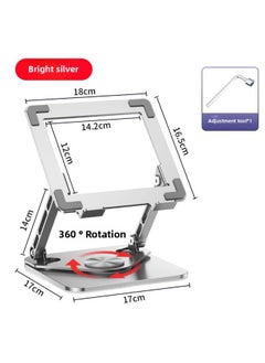Tablet Stand Desktop Game For Ipad Special Carbon Steel Support Frame Learning Painting 11-inch Hollow Wholesale-Color:V10 Rotating Model [silver]-stable/dual Axis/adjustable