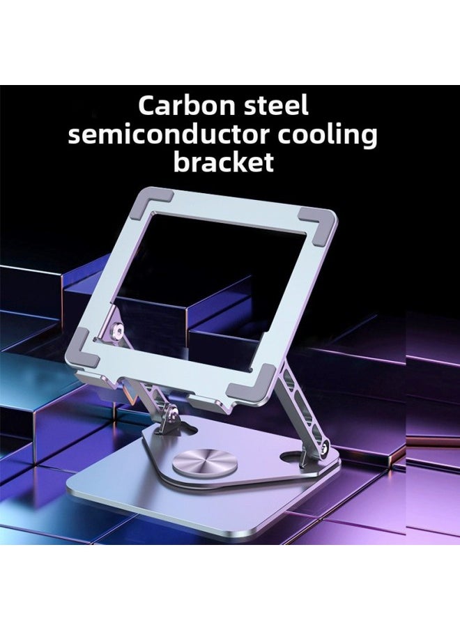 Generic - Tablet Stand Desktop Game For Ipad Special Carbon Steel Support Frame Learning Painting 11-inch Hollow Wholesale-Color:V10 Rotating Model [silver]-stable/dual Axis/adjustable - Image 1