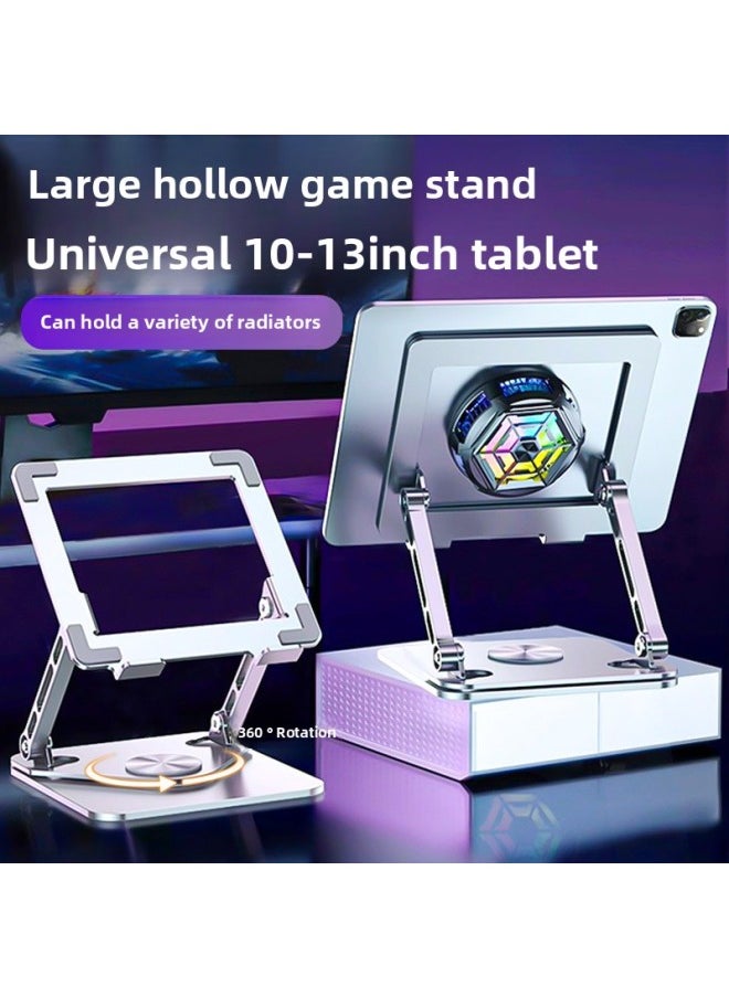 Generic - Tablet Stand Desktop Game For Ipad Special Carbon Steel Support Frame Learning Painting 11-inch Hollow Wholesale-Color:V10 Rotating Model [silver]-stable/dual Axis/adjustable - Image 1