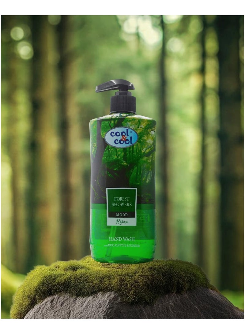 Cool & Cool Forest Showers Hand Wash 500ML – Refreshing Cleanser with Eucalyptus & Juniper, Silicon & Paraben Free - Image 3