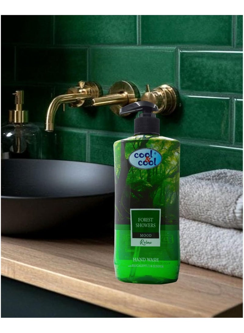 Cool & Cool Forest Showers Hand Wash 500ML – Refreshing Cleanser with Eucalyptus & Juniper, Silicon & Paraben Free - Image 5