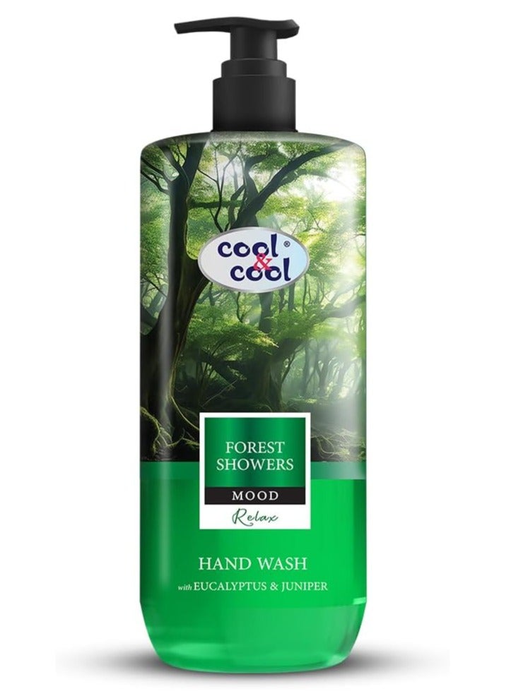 Cool & Cool Forest Showers Hand Wash 500ML – Refreshing Cleanser with Eucalyptus & Juniper, Silicon & Paraben Free - Image 1