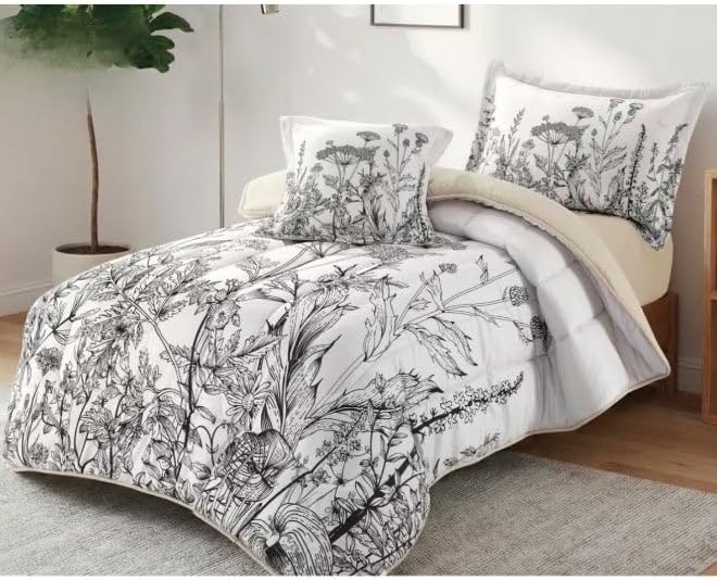 Luxury 4-Piece Microfiber Bedding Set – Ultra Plush Quilted Duvet (230x170 cm), Fitted Sheet, Pillowcase & Cushion Cover – Soft, Breathable, Reversible Comforter Set (Multicolor-O) - Image 1