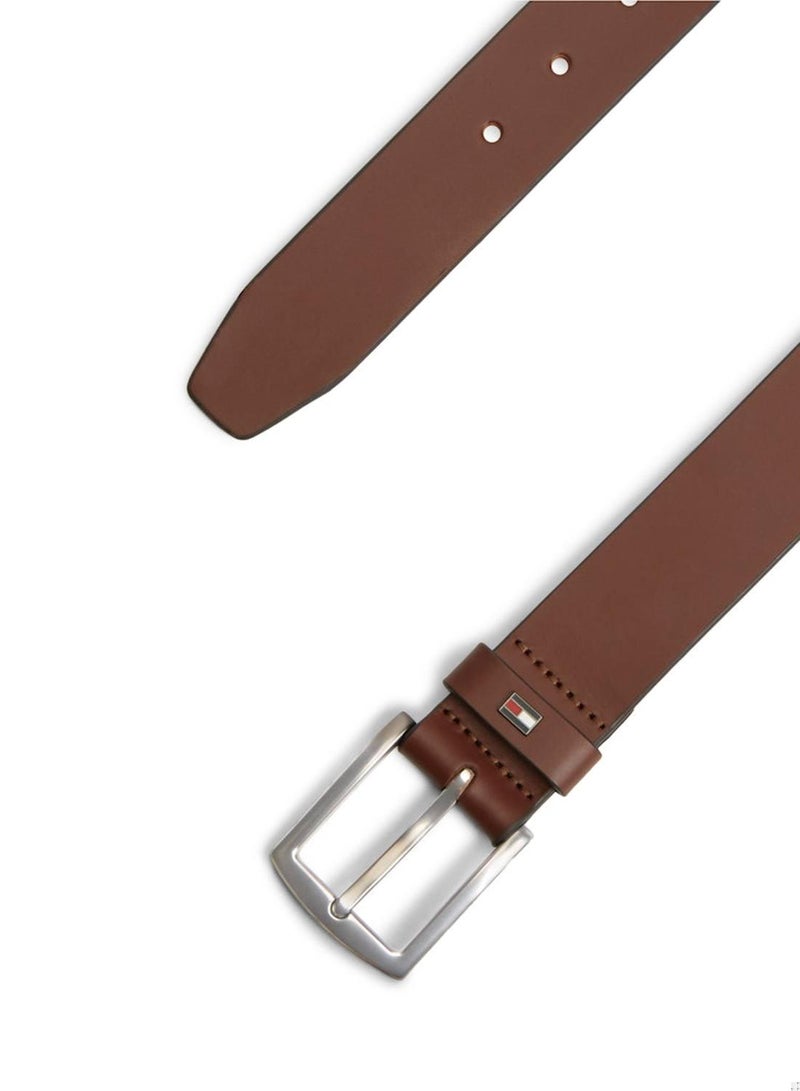 TOMMY HILFIGER Denton Enamel Flag Leather Belt - Image 2