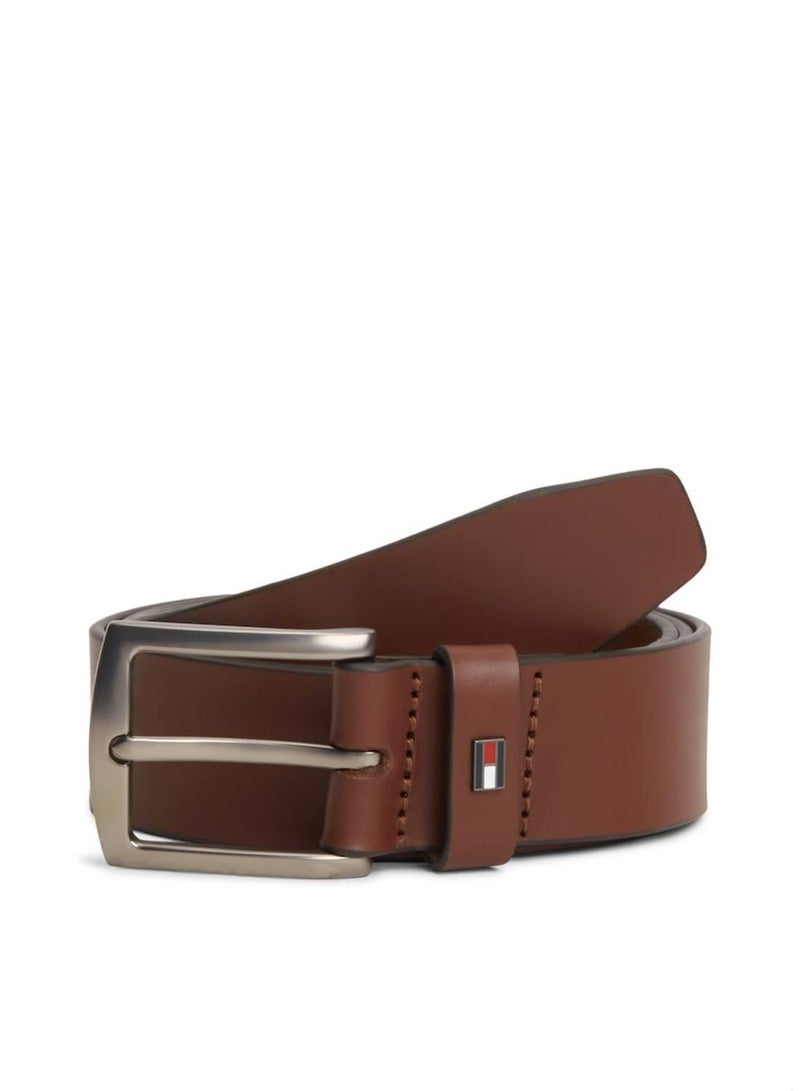 TOMMY HILFIGER Denton Enamel Flag Leather Belt - Image 1