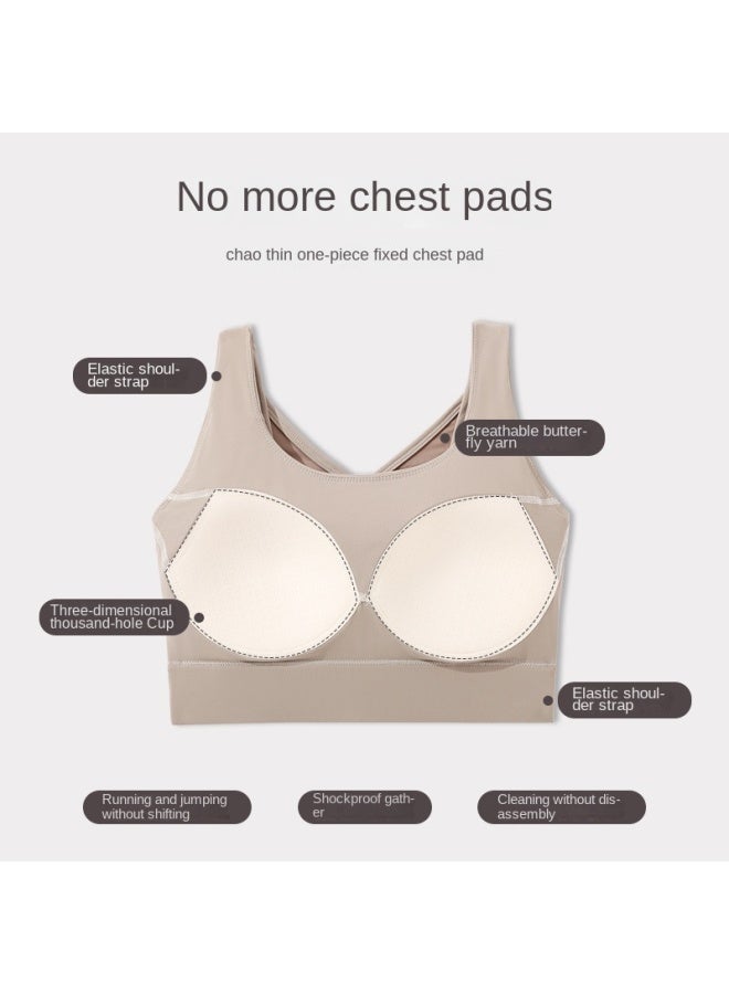 XTEP High-intensity Sports Bra For Women, Push-up Anti-sagging, Running Shockproof, Fitness Back-shaping, All-in-one Yoga Vest Bra - Image 4