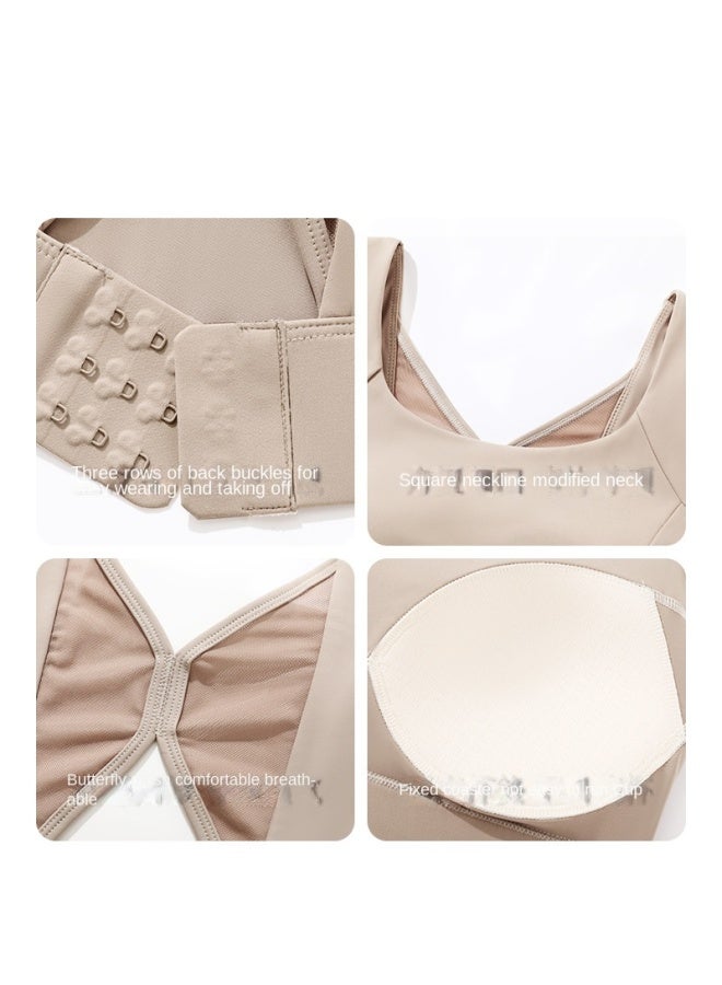 XTEP High-intensity Sports Bra For Women, Push-up Anti-sagging, Running Shockproof, Fitness Back-shaping, All-in-one Yoga Vest Bra - Image 5