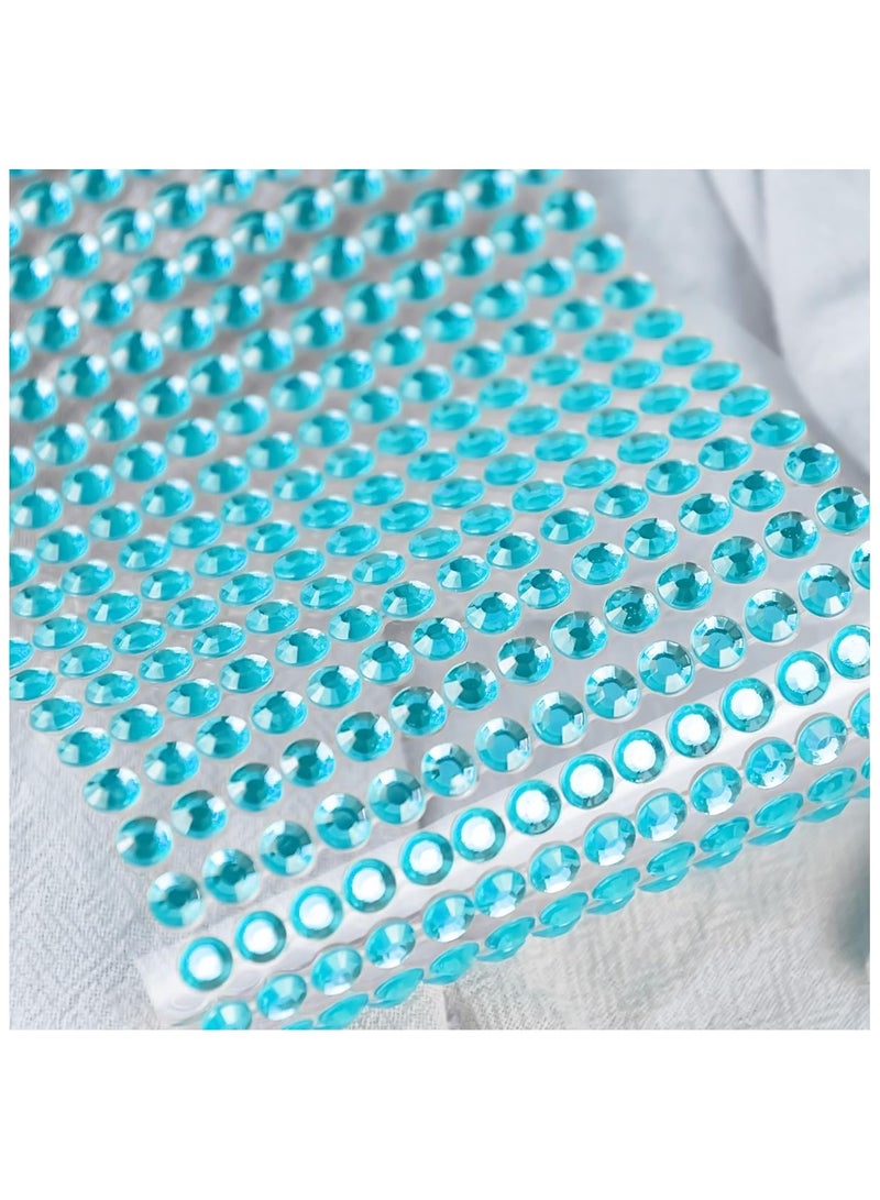 1799 Pcs 4 Sheets Rhinestone Stickers 3/4/5/6 mm Self Adhesive Rhinestones Gems for Face Eyes Makeup Hair Body - Image 3