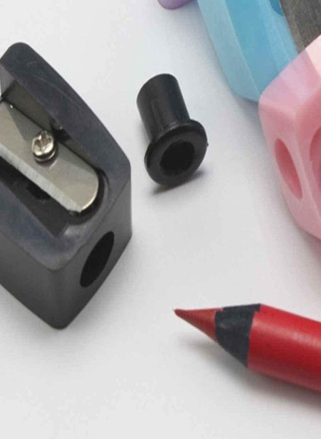 GANPUB 1Pc Black Practical Beauty Eyebrow Pencil Comb Makeup Tool Cosmetics Sharpener, Tools and Accessories - Image 4