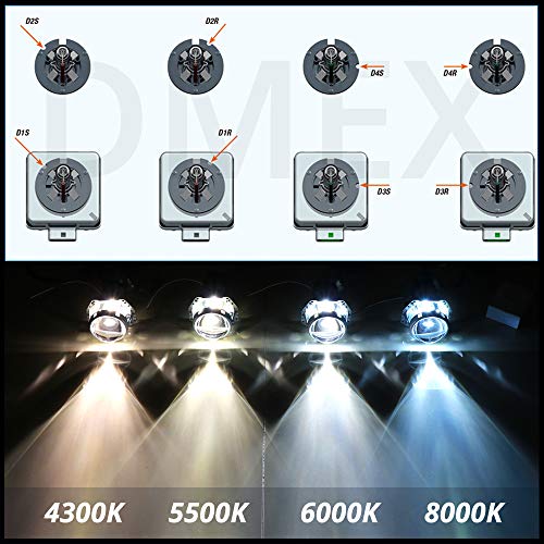 DMEX D2S - 35W - 4300K Warm White Xenon Headlight HID Bulbs 85122 66240 66040 66240CBI Replacement - Pack of 2(Not fit Halogen Headlight Assembly) - Image 5