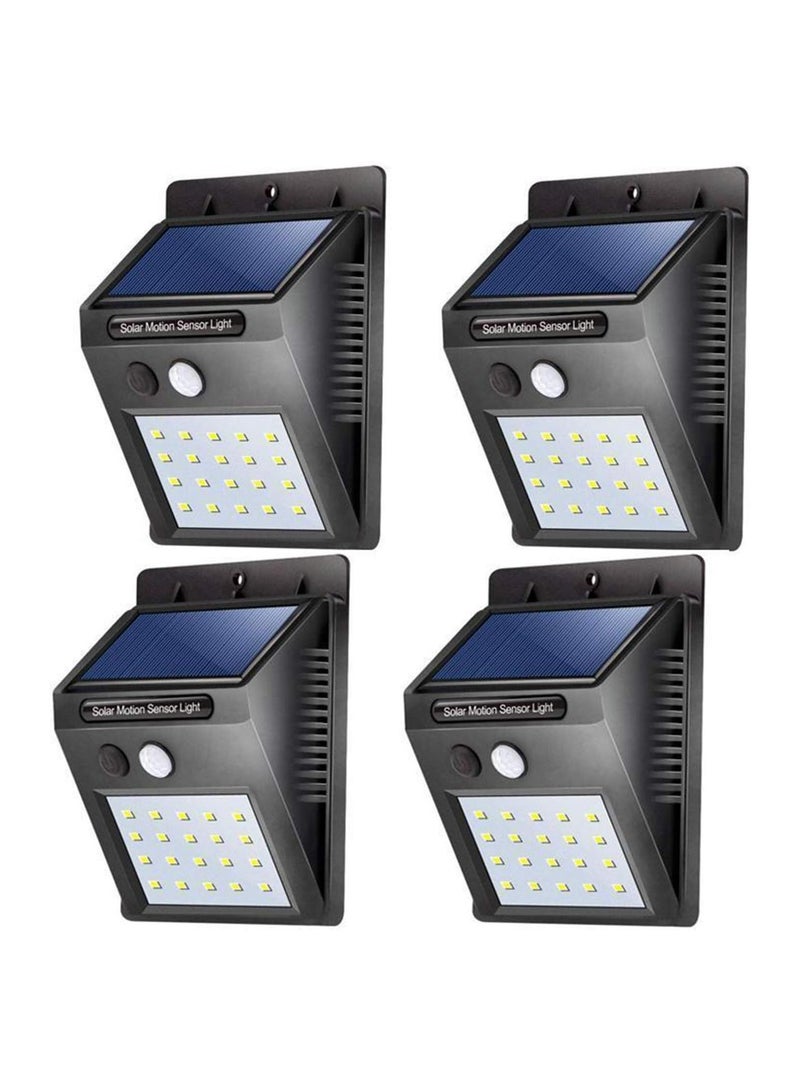 【4 pack】 35 LED Solar Lights Outdoor Waterproof Solar Motion Sensor Light Wireless Lights Outside Wall Lamp for Driveway Patio Garden Path - Image 1