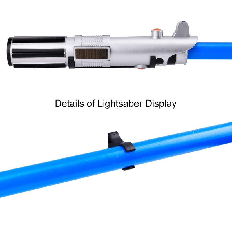 Lekusha Horizontal Lightsaber Wall Mount Holder Light Saber Display Rack Hook Stand  Compatible For Any Lightsaber  Black Pack Of 1 - Image 4