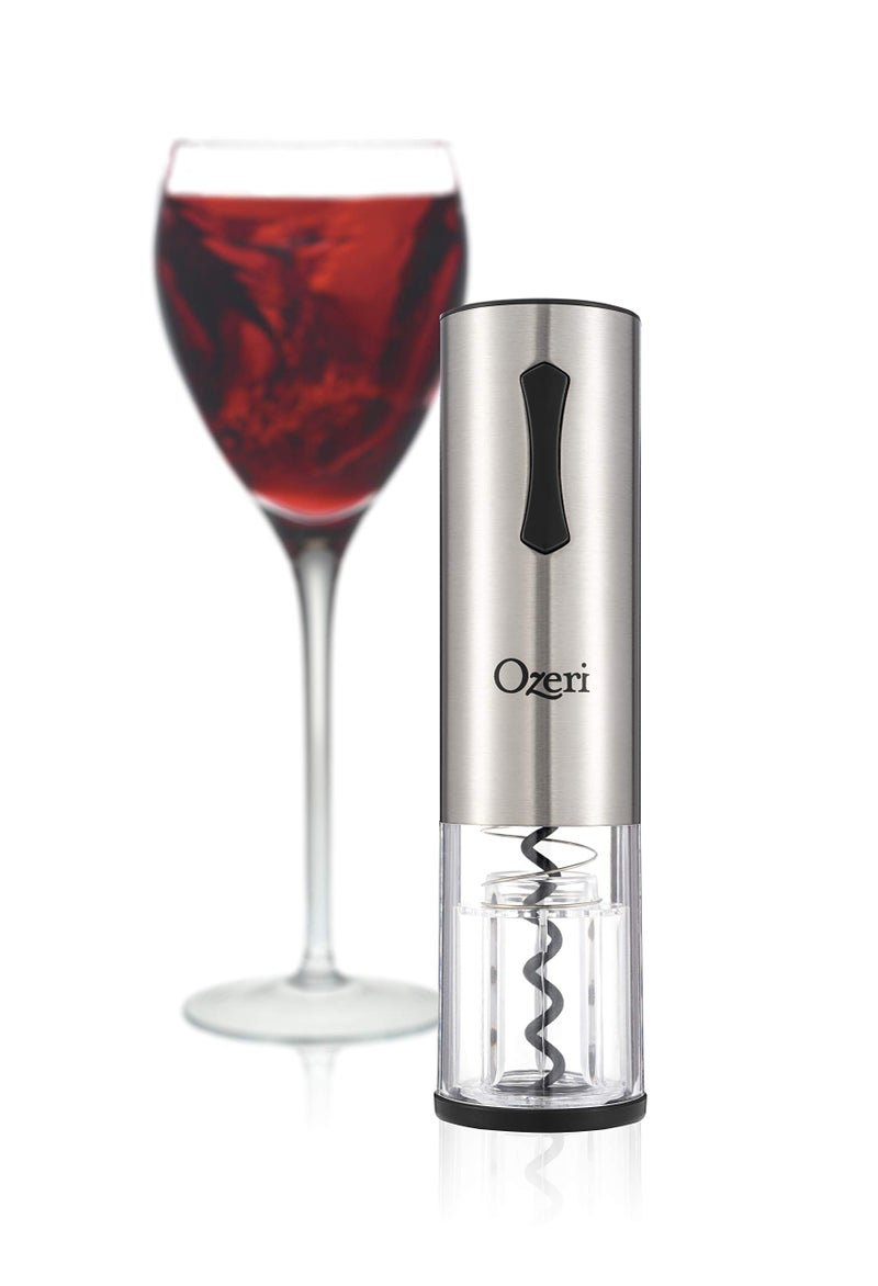 Ozeri Ozeri Travel Series USB Rechargeable Electric Wine Bottle Opener Stainless Steel