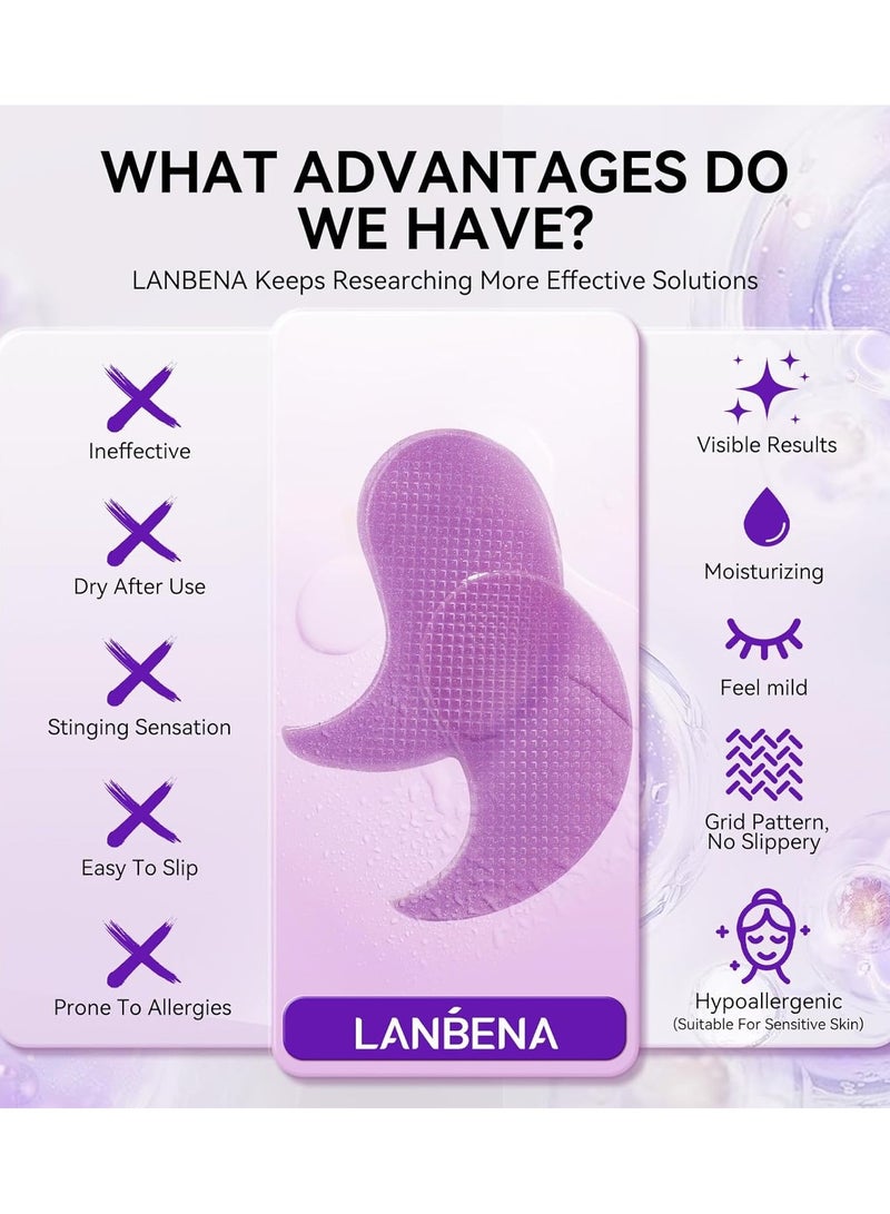 LANBENA لنبينا لاصقات العين الهيدرا-جل المعززة بالريتينول 60 قطعة/30 زوج - Image 3
