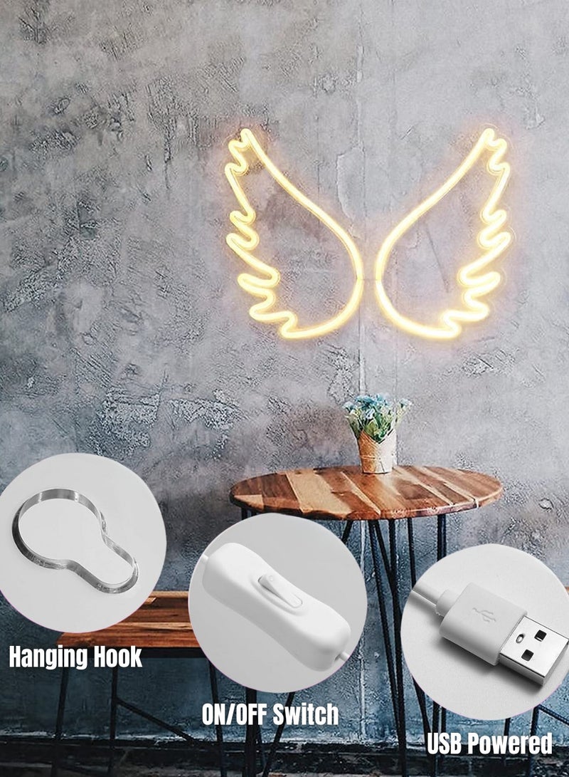 Wings Neon LED Sign USB plug - Image 2