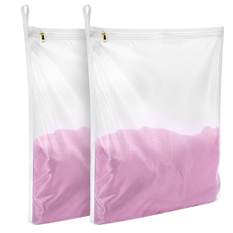 GOGOODA Delicates Laundry Bags, Fine Mesh Wash Bag for Lingerie, Underwear, Bra, Silk, Socks with Hanging Loop - Image 1