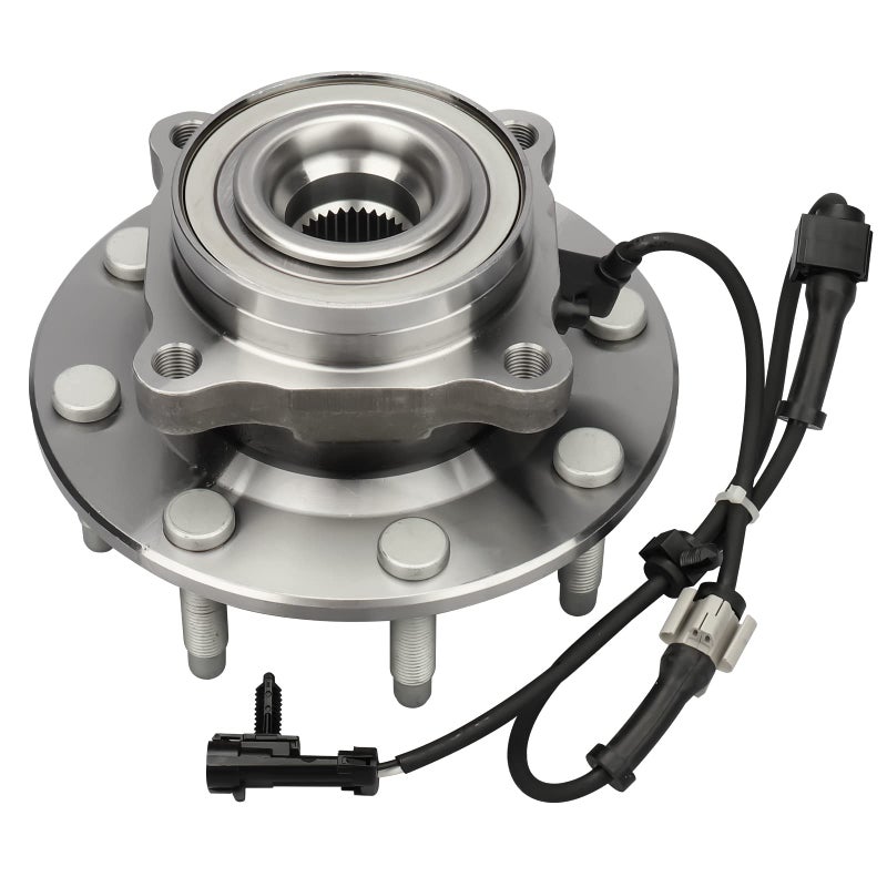 مجموعة محور العجلة الأمامية والمحامل IRONTEK 515058 4WD4X4AWD متوافقة مع شيفروليه 9906 سيلفرادو أفالانش سوبربان لجيمس سييرا يوكون 1500HD25002500HD لهامر 0307 H2 8 لوج 1PCS