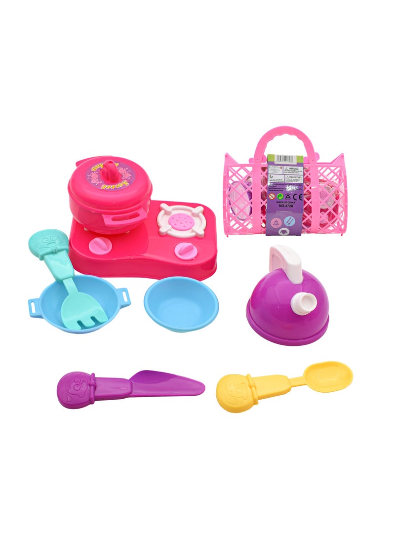 كيتشن سلة التسوق مع ملحقات المطبخ - 7 ملحقات - Image 2