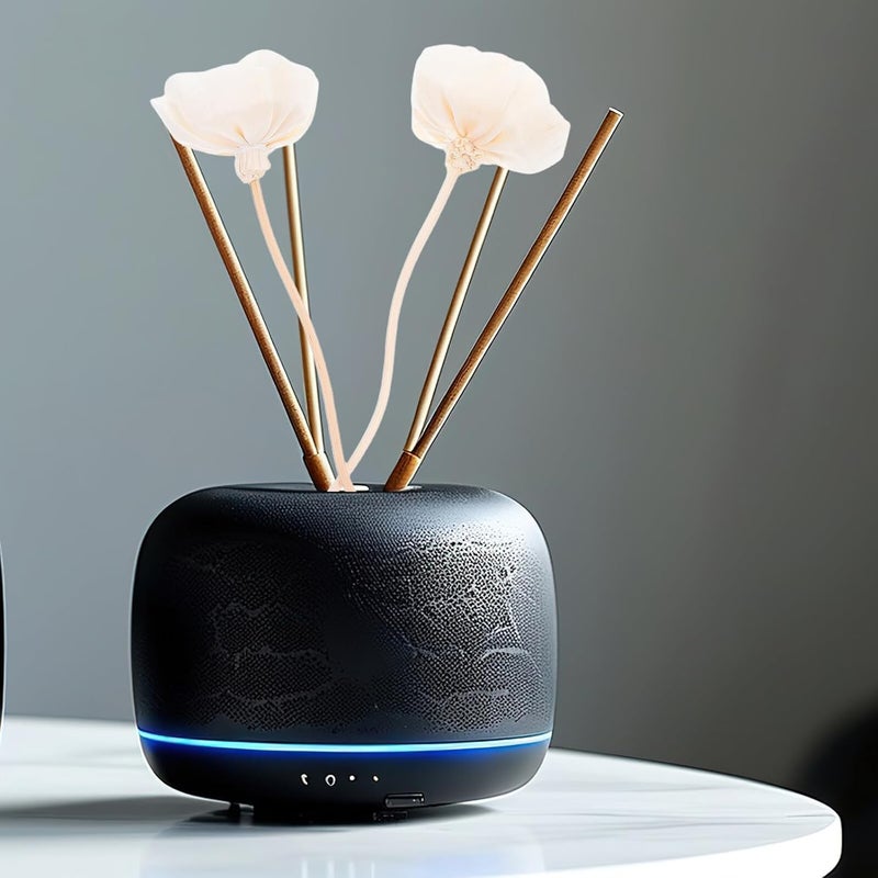 Natural Rattan Wood Reed Diffuser Sticks with Pine Scent, Dried Floral Aroma Flower Diffuser for Home and Office Fragrance, 2pcs Aromatherapy Refill - Image 4